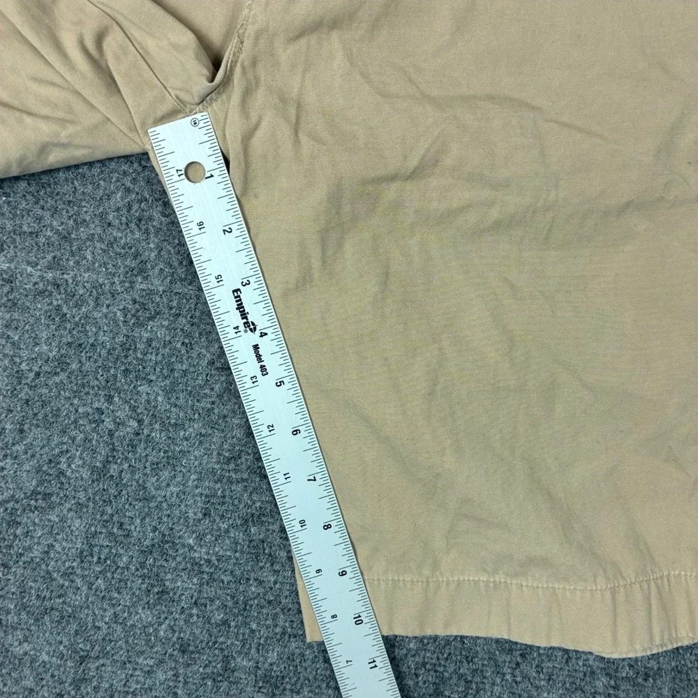 JCrew Rivington Mens Khaki Chino Shorts Tan Size 29w Flat Front Cotton Twill